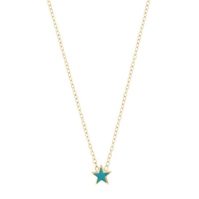 Barnsmycken Edblad  | Sky Necklace Kids Blue Gold