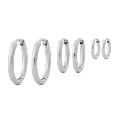 Orhangen Edblad  | Triple Pair Hoops Steel