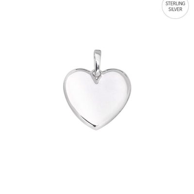 Charm Bar Edblad  | Engravable Heart Pendant Silver