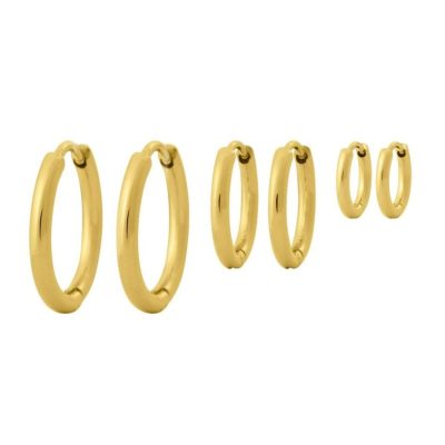 Orhangen Edblad  | Triple Pair Hoops Gold