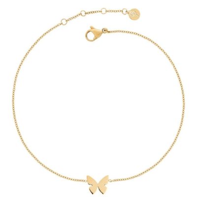 Fotlankar Edblad  | Papillon Anklet Gold