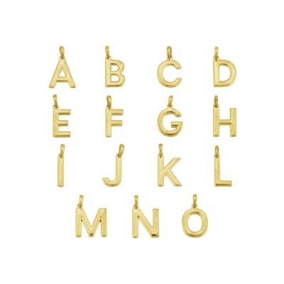 Berlocker Edblad  | Initial A-O Charm Gold