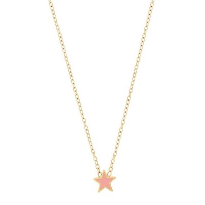 Barnsmycken Edblad  | Sky Necklace Kids Pink Gold