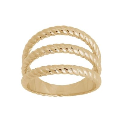 Ringar Edblad  | Rope Ring Triple Gold