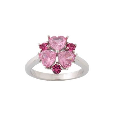 Ringar Edblad  | Heart Sparkle Ring Pink Steel