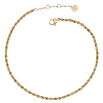 Fotlankar Edblad  | Rope Anklet Gold