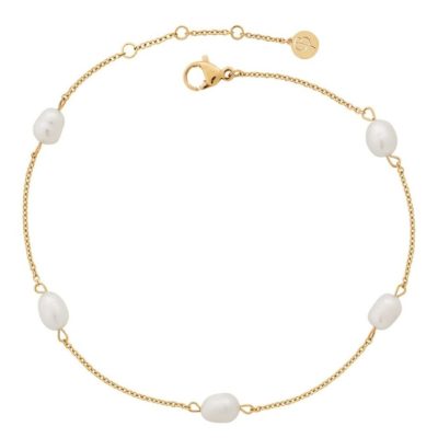 Fotlankar Edblad  | Perla Anklet Gold